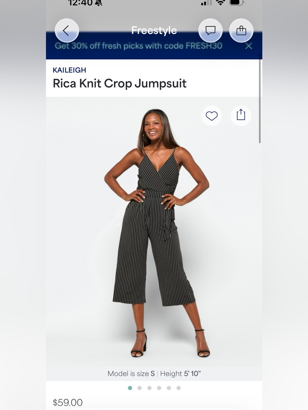 Kaleigh Rica Knit Crop Jumpsuit